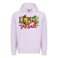 Lilac love softball Premium Hoodie - Zillion Design Studio