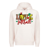 Pale Pink love softball Premium Hoodie - Zillion Design Studio