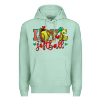 Seafoam love softball Premium Hoodie - Zillion Design Studio