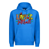 True Royal love softball Premium Hoodie - Zillion Design Studio