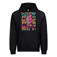 Black race wife wife wife lightningbolt Urban Hoodie - Zillion Design Studio