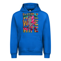 Cobalt race wife wife wife lightningbolt Urban Hoodie - Zillion Design Studio