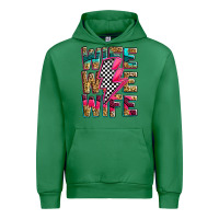 Emerald race wife wife wife lightningbolt Urban Hoodie - Zillion Design Studio