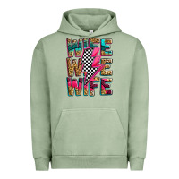 Pigment Oil Green race wife wife wife lightningbolt Urban Hoodie - Zillion Design Studio