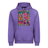 Tulip race wife wife wife lightningbolt Urban Hoodie - Zillion Design Studio