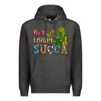 Charcoal Heather not today succa Premium Hoodie - Zillion Design Studio