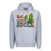 Heather Grey not today succa Premium Hoodie - Zillion Design Studio