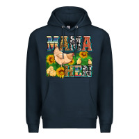 Navy mama hen Premium Hoodie - Zillion Design Studio