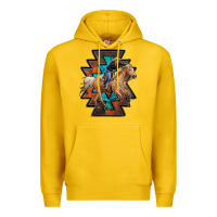 Lemon cowgirl with aztec Premium Hoodie - RanaPortraitStore