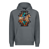 Rock cowgirl with aztec Premium Hoodie - RanaPortraitStore