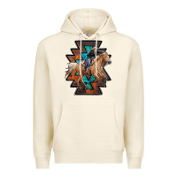 Tofu cowgirl with aztec Premium Hoodie - RanaPortraitStore