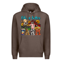 Coffee life is better on the farm Premium Hoodie - Zillion Design Studio