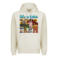 Oatmeal Heather life is better on the farm Premium Hoodie - Zillion Design Studio