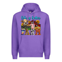 Purple life is better on the farm Premium Hoodie - Zillion Design Studio