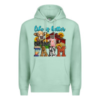 Seafoam life is better on the farm Premium Hoodie - Zillion Design Studio