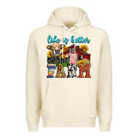 Tofu life is better on the farm Premium Hoodie - Zillion Design Studio
