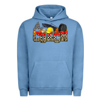 Pigment Pebble Blue race coach Urban Hoodie - Zillion Design Studio