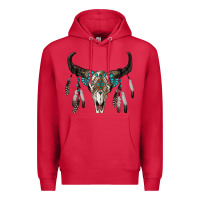 Cardinal boho bull skull Premium Hoodie - RanaPortraitStore