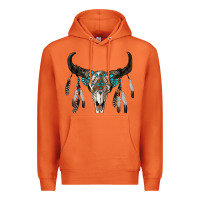Carrot boho bull skull Premium Hoodie - RanaPortraitStore
