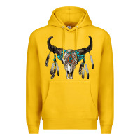 Lemon boho bull skull Premium Hoodie - RanaPortraitStore