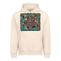 Aztec Background With Gemstone And Cowhide Urban Hoodie | Teevron
