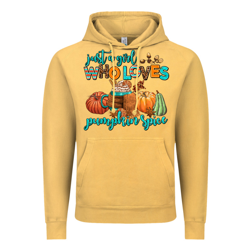 Just A Girl Who Loves Pumpkin Spice Vintage Hoodie by AdoDesignShop | Teevron