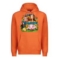 Carrot farm truck animals Premium Hoodie - Zillion Design Studio