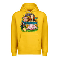 Lemon farm truck animals Premium Hoodie - Zillion Design Studio