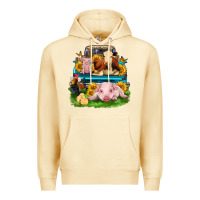 Pina Colada farm truck animals Premium Hoodie - Zillion Design Studio