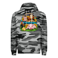 Slate Camo farm truck animals Premium Hoodie - Zillion Design Studio