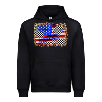 Black race american flag Urban Hoodie - Zillion Design Studio