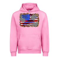 Fuchsia Pink race american flag Urban Hoodie - Zillion Design Studio