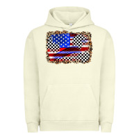 Race American Flag Urban Hoodie | Teevron
