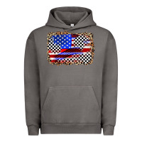 Pigment Tornado race american flag Urban Hoodie - Zillion Design Studio