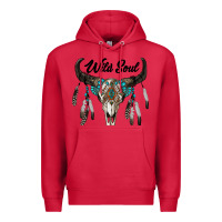 Cardinal wild soul boho skull Premium Hoodie - RanaPortraitStore