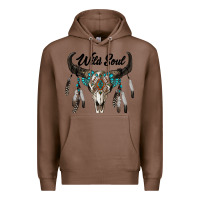 Chestnut wild soul boho skull Premium Hoodie - RanaPortraitStore