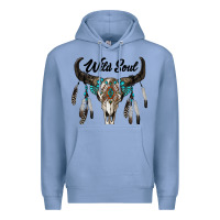 Colony Blue wild soul boho skull Premium Hoodie - RanaPortraitStore