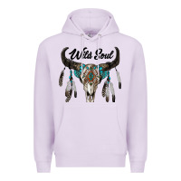 Lilac wild soul boho skull Premium Hoodie - RanaPortraitStore