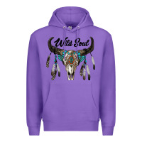 Purple wild soul boho skull Premium Hoodie - RanaPortraitStore