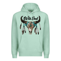 Seafoam wild soul boho skull Premium Hoodie - RanaPortraitStore