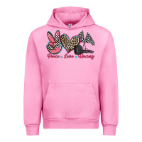 Fuchsia Pink peace love racing Urban Hoodie - Zillion Design Studio