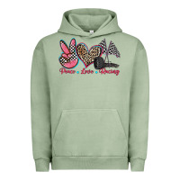 Pigment Oil Green peace love racing Urban Hoodie - Zillion Design Studio