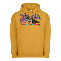 Pigment Peanut Butter peace love racing Urban Hoodie - Zillion Design Studio