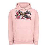 Pigment Salmon peace love racing Urban Hoodie - Zillion Design Studio