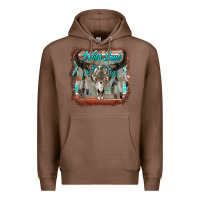 Chestnut wild soul boho skull with background Premium Hoodie - RanaPortraitStore