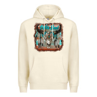 Sandshell wild soul boho skull with background Premium Hoodie - RanaPortraitStore