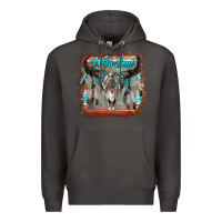 Smoke wild soul boho skull with background Premium Hoodie - RanaPortraitStore