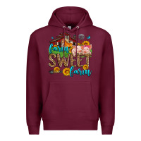 Burgundy farm sweet farm Premium Hoodie - Zillion Design Studio
