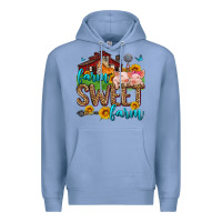 Colony Blue farm sweet farm Premium Hoodie - Zillion Design Studio