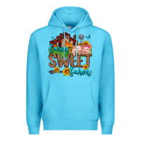 Ocean Blue farm sweet farm Premium Hoodie - Zillion Design Studio